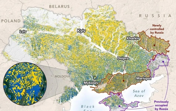 Окупанти захопили 22% полів України – NASA