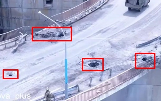 З явилося відео з Каховського моста після удару ЗСУ