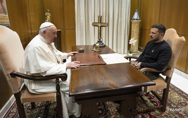 Зеленський і Папа Римський спілкувалися 40 хвилин