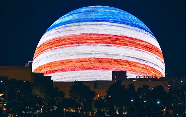 У Лас-Вегасі представили найбільшу сферичну будівлю у світі