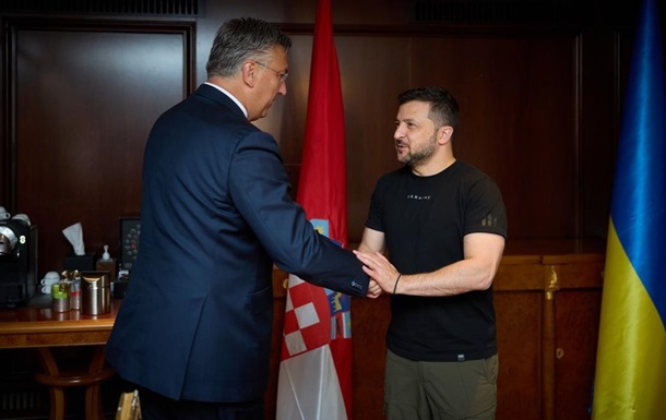 Зеленський обговорив оборонну співпрацю з прем єром Хорватії