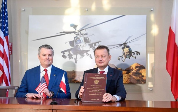 Польща підписала угоду про купівлю 96 гелікоптерів Apache