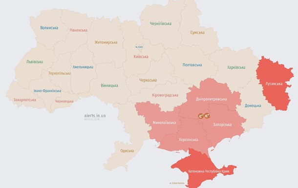 На півдні України лунає сигнал тривоги