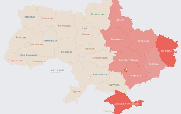 У Києві та низці областей оголошена повітряна тривога