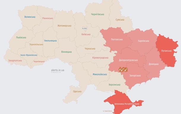 На сході України оголошена повітряна тривога