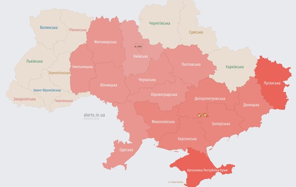 У Києві та низці областей оголошена повітряна тривога