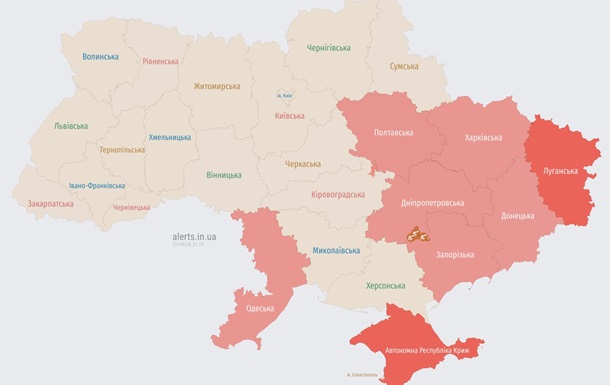 На сході України лунає повітряна тривога